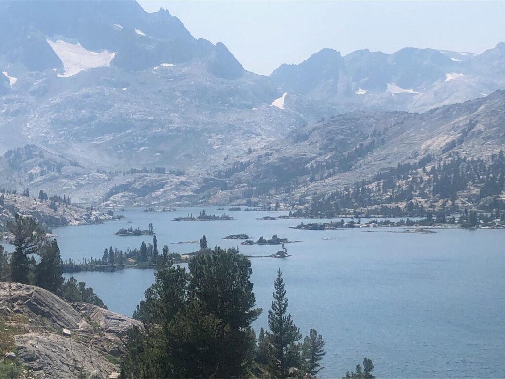 Lake and mountains